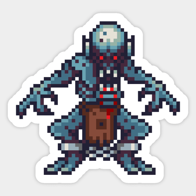 Ghoul pixel art Sticker by PXLFLX